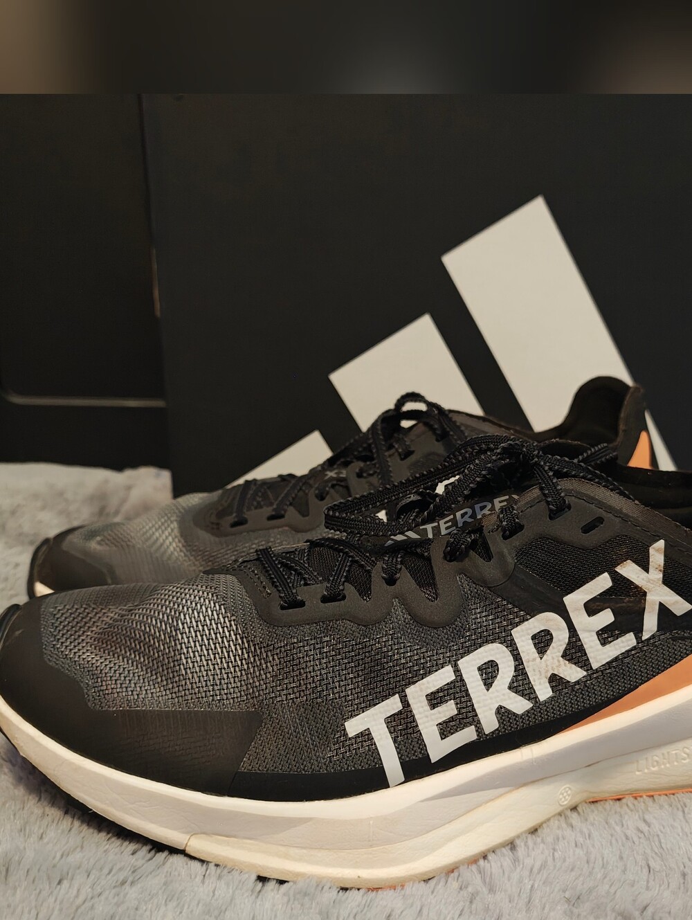Adidas Terrex Agravic Speed Black Trail Running Shoes Black White W9